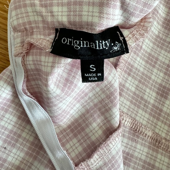 Dry Goods Originality NWOT Strappy Pink & Creme Plaid Dress (S) - Picture 8 of 10